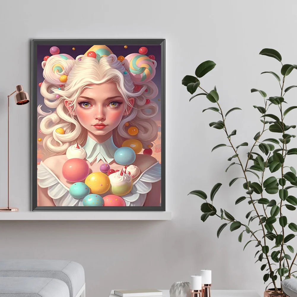 Diamond Painting - Full Round Drill - Candy Girl(Canvas|30*40cm)
