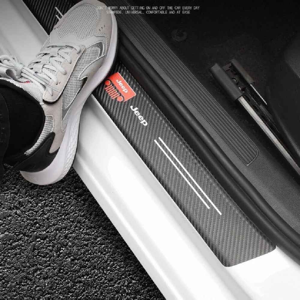 Carbon Fiber Car Threshold Sticker (4PCS)