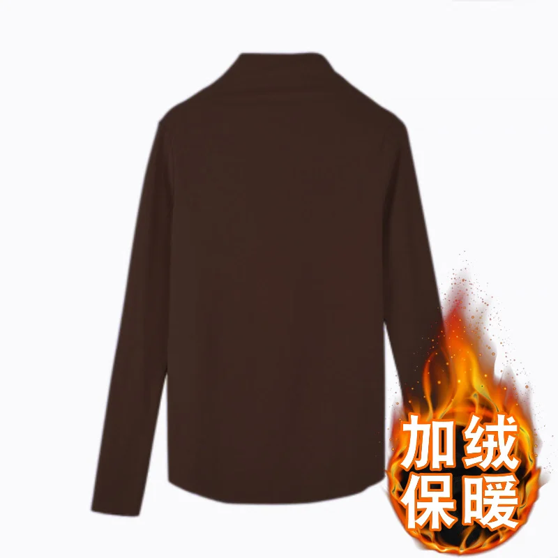 Brownm Brownm Turtleneck Bottom Shirt Women Autumn And Winter Pure Color Long Sleeve T-Shirt Women's New Korean Version Slim Slim Versatile Top