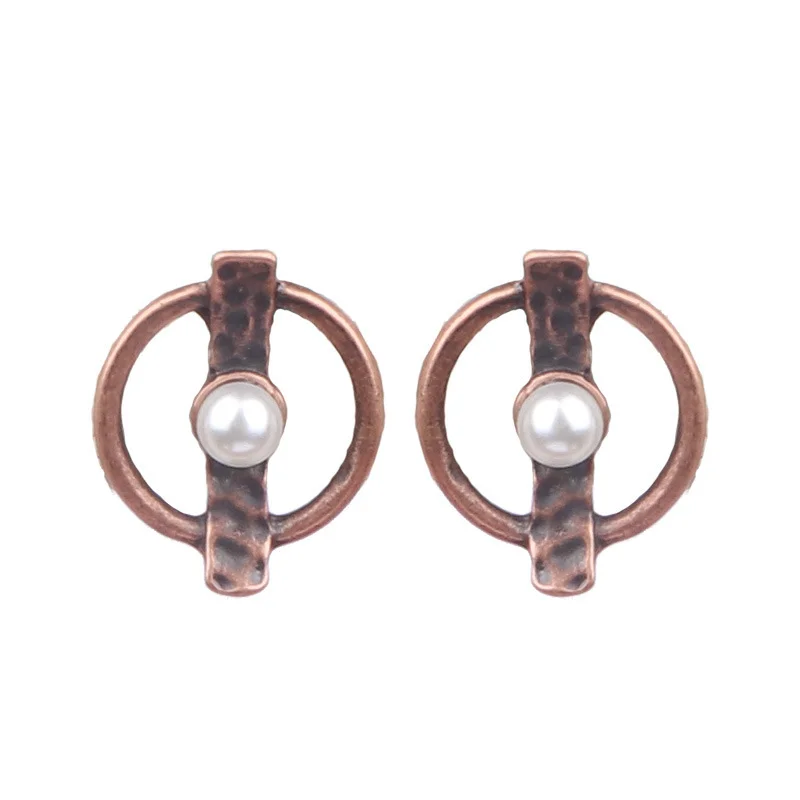 Women's Bohemian Retro Wooden Geometric Tassel Earrings