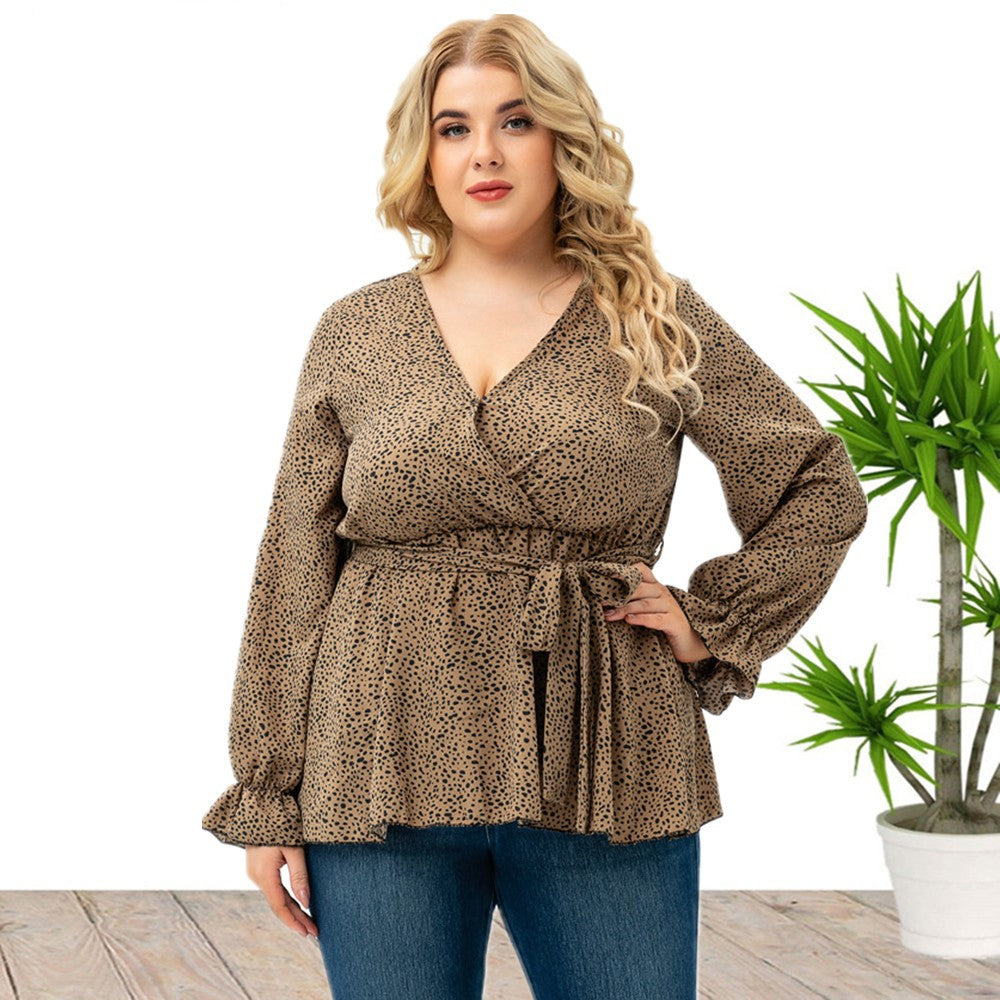 Plus Size Autumn  Women Clothes Long Sleeve Top  Tops