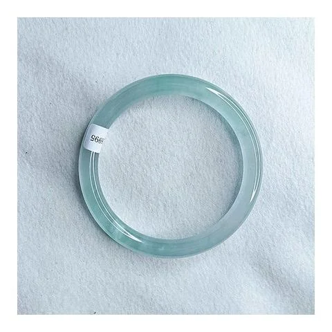 Exquisite Sky Blue Jade Bracelet Bangle - Icy Blue and Clear Jade Bangle for a Touch of Elegance