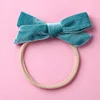 Gentle Velvet Bowknot Hair Head Bands for Babies