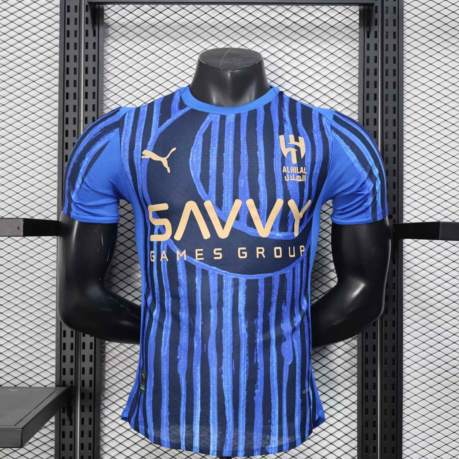 2025/2026 Player Version Al-Hilal Home Football Shirt（The player version jersey is a bit tight, please pay attention to the size selection）