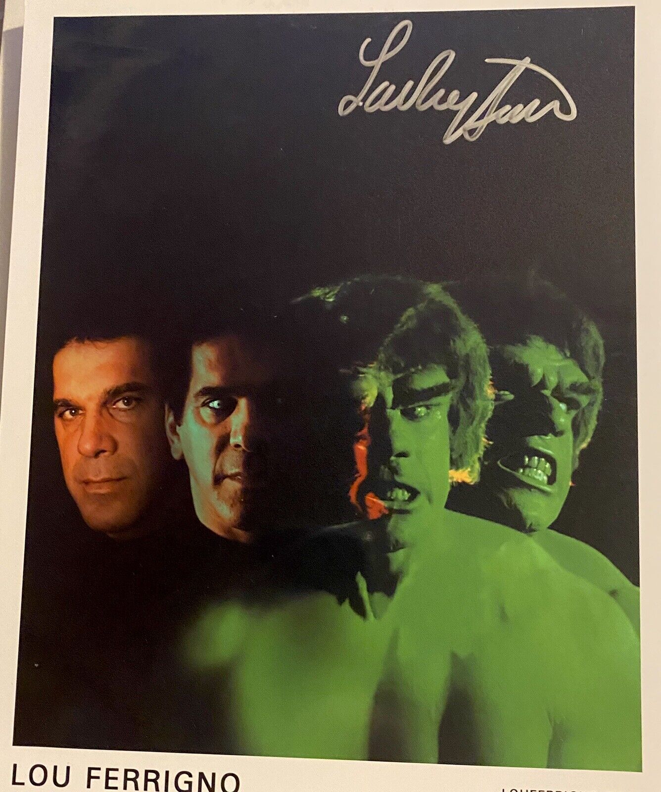 Lou Ferrigno Autographed Signed 8x10 Photo Poster painting The Incredible Hulk , Bodybuilding