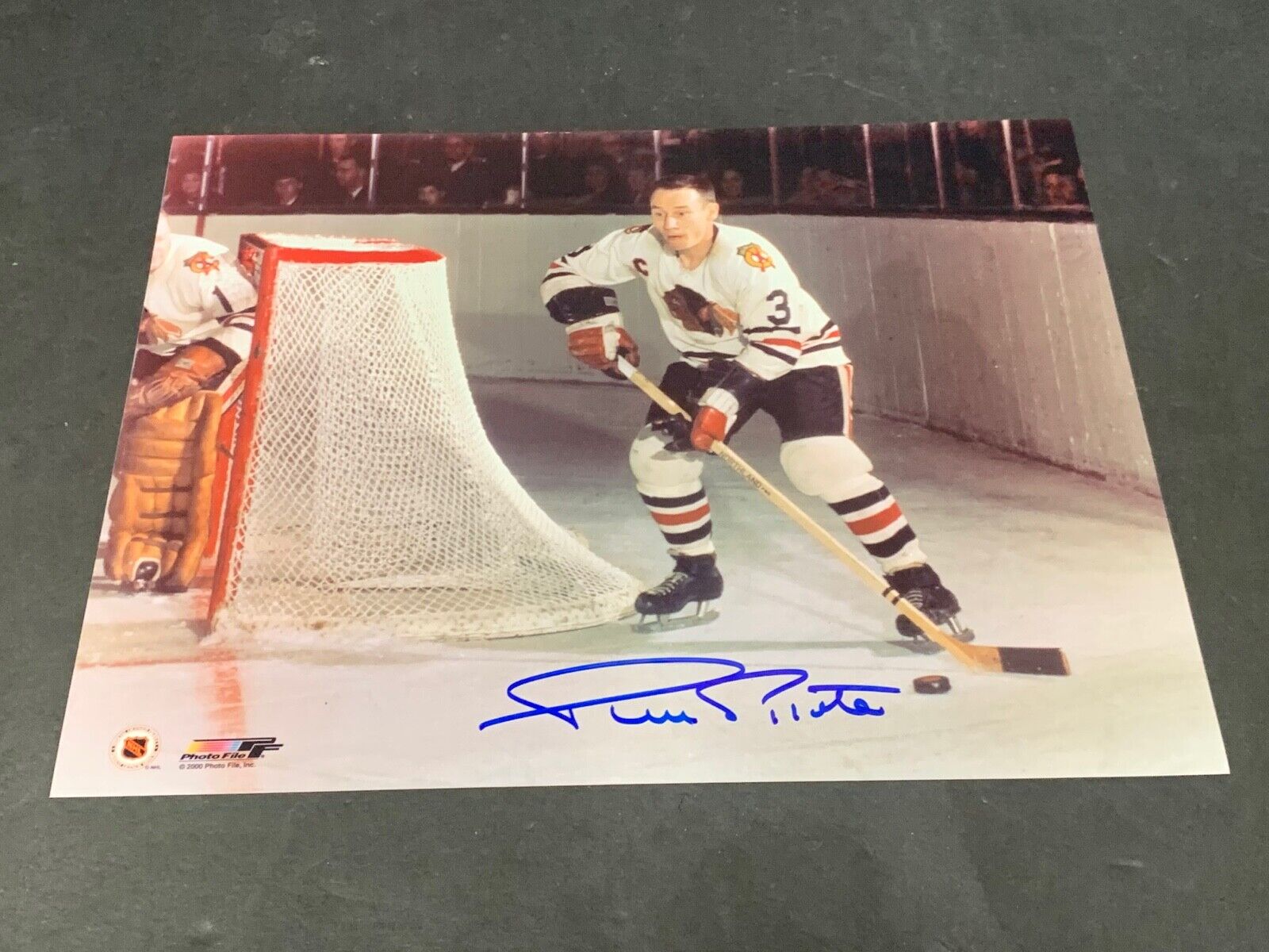 Pierre Pilote Chicago Blackhawks Autographed Signed 8x10 d