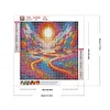 5D DIY Full Round Drill Diamond Painting Landscape Kit Home Decor Art 30x30cm