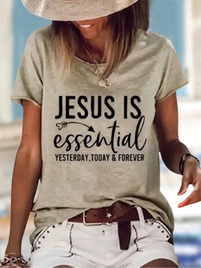 Easter Women's Essential Letter Print Top