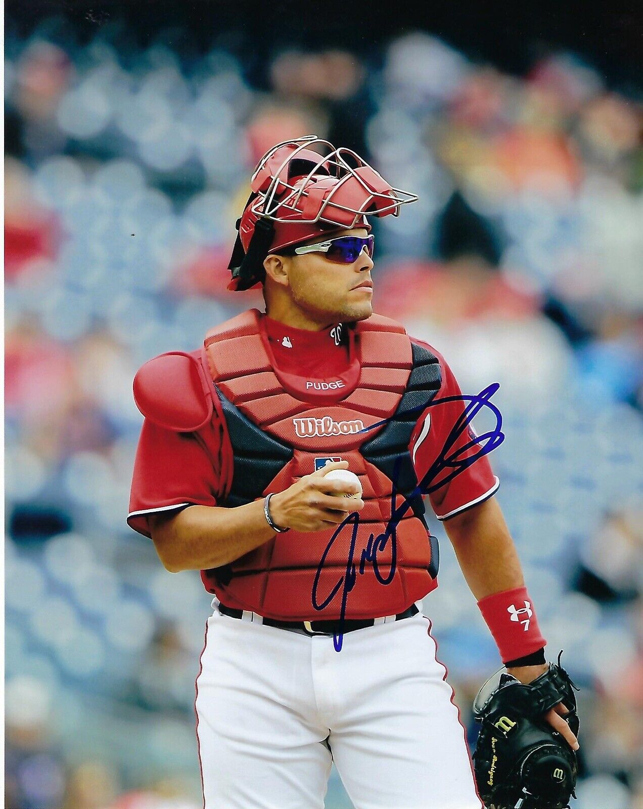ivan rodriguez Auto Signed 8x10 Pic Photo Poster painting Rangers