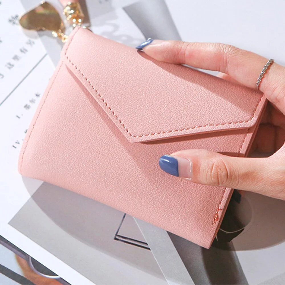Women Wallets Small Leather Purse Women Tassel Card Bags For Women 2020 Female Purse Money PU Zipper Clip Daily Lady Wallet
