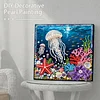 Jellyfish Art Diamond Painting Kit for Adults Home Decor 25x25cm With Frame