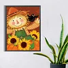 5D diy volle quadratische bohrer diamant malerei sonnenblume vogelscheuche kit wohnkultur