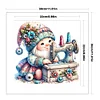 Sewing Machine Gnome-18CT Stamped Cross Stitch 30*30cm/11.81*11.81in