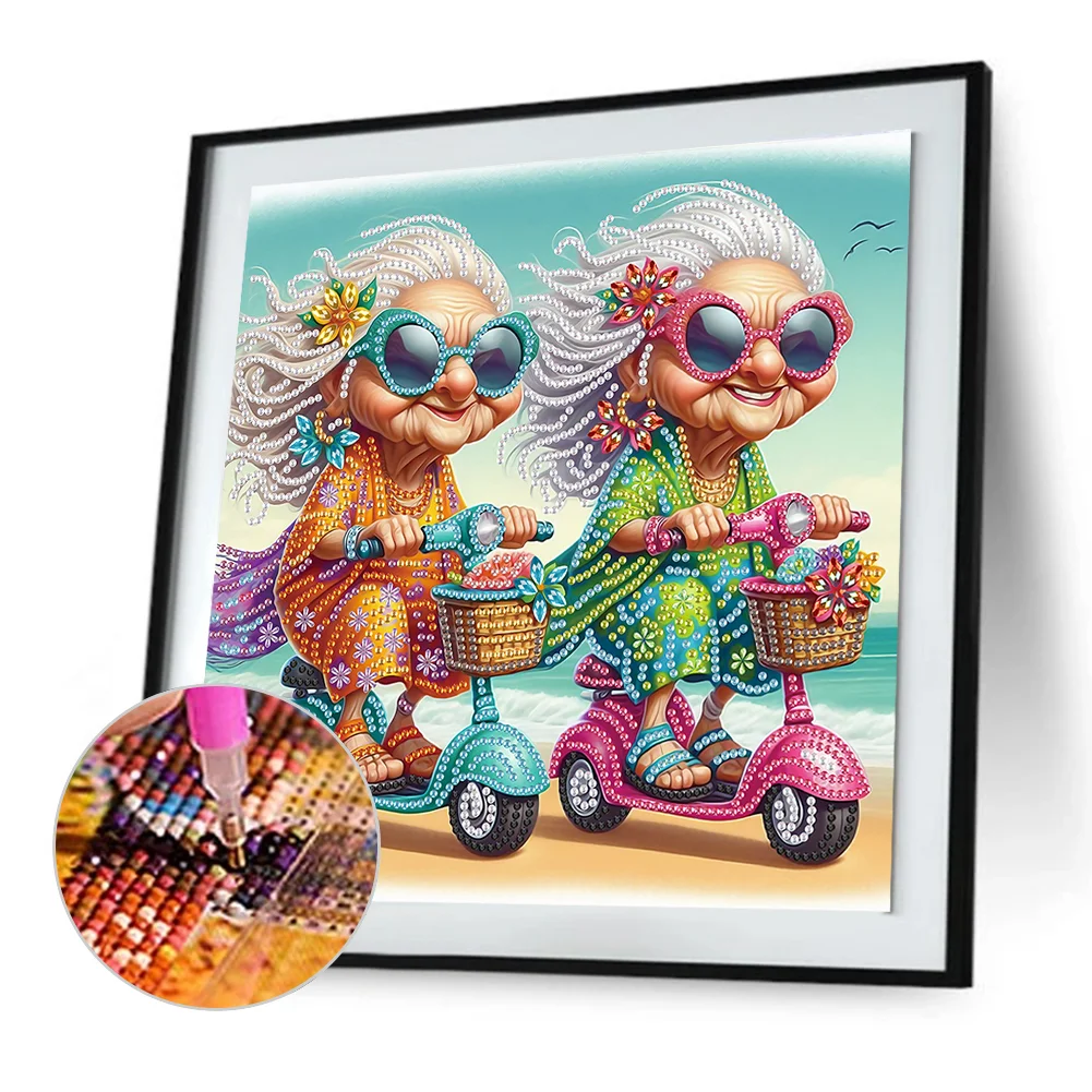 Diamond Painting - Partial Special Shaped Drill - Grandma(Canvas|30*30cm)