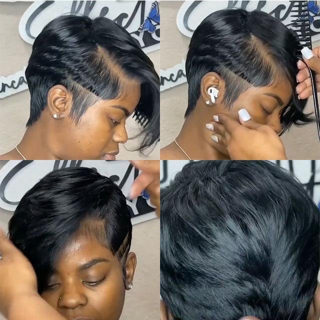 Zaesvini Hair®| Black Short Afro Wig for Women Wig Zaesvini