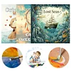 3PCS Lost Seas Coloring Book Set Mindfulness Art Books for Adults 