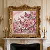 Pink Blossom Butterflies-Special Shaped Diamond Painting