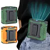Portable Waist Fan USB Rechargeable Clip on Wearable Belt Shirt Body Neck Fan