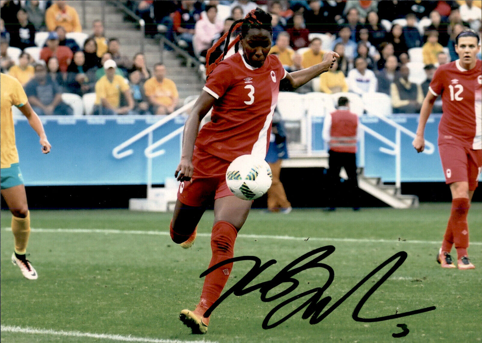 Kadeisha Buchanan SIGNED 5x7 Photo Poster painting CANADA WOMENS SOCCER