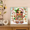 Snow Gingerbread Man-Special Shaped Diamond Painting