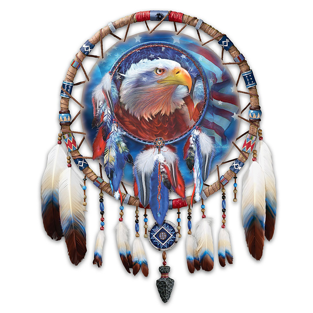 

Dreamcatcher Eagle - Round Drill Diamond Painting - 30*30CM, 501 Original