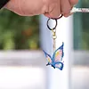 Schmetterlings-Diamant-Gem&auml;lde Schl&uuml;sselanh&auml;nger-Tier doppelseitig f&uuml;r Handtaschen-Dekoration f&uuml;r Erwachsene