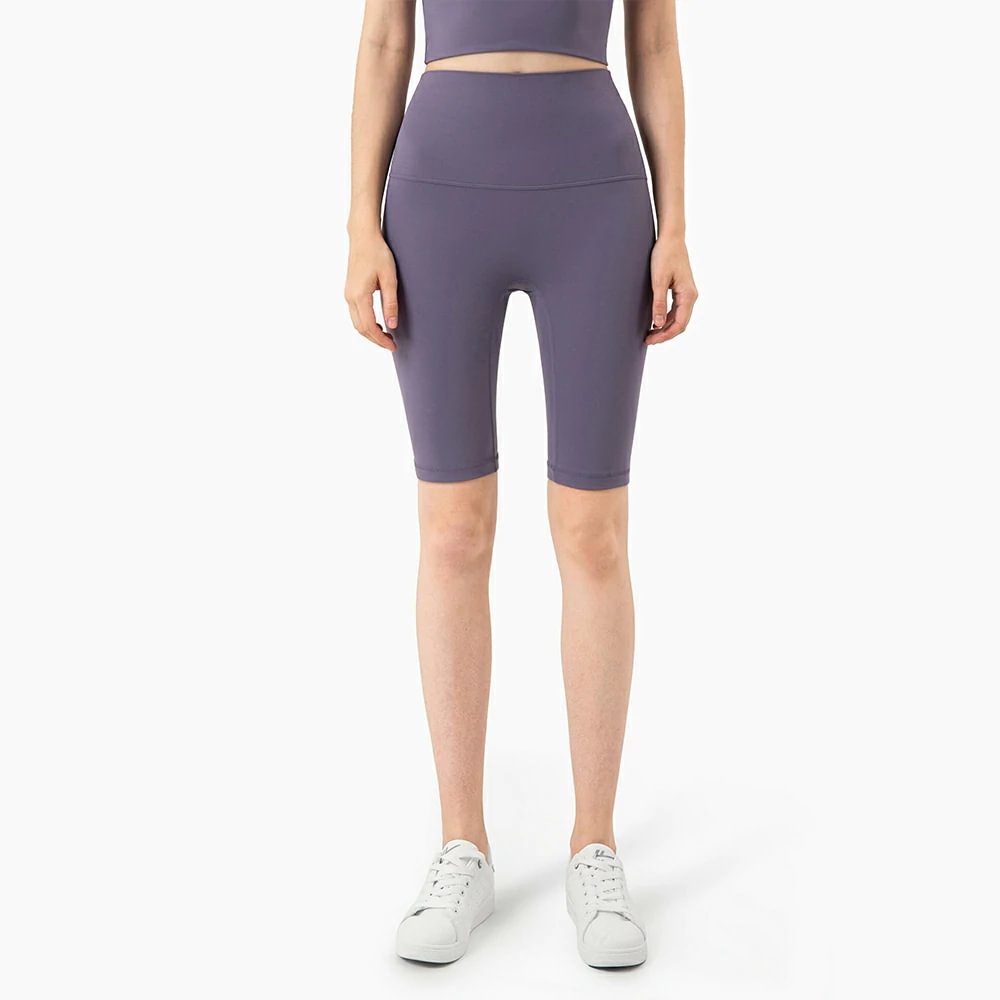 High waisted compression bike shorts