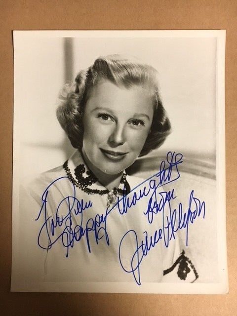 June Allyson Youthful Appearing 8x10 Signed Photo Poster painting Auction House COA**