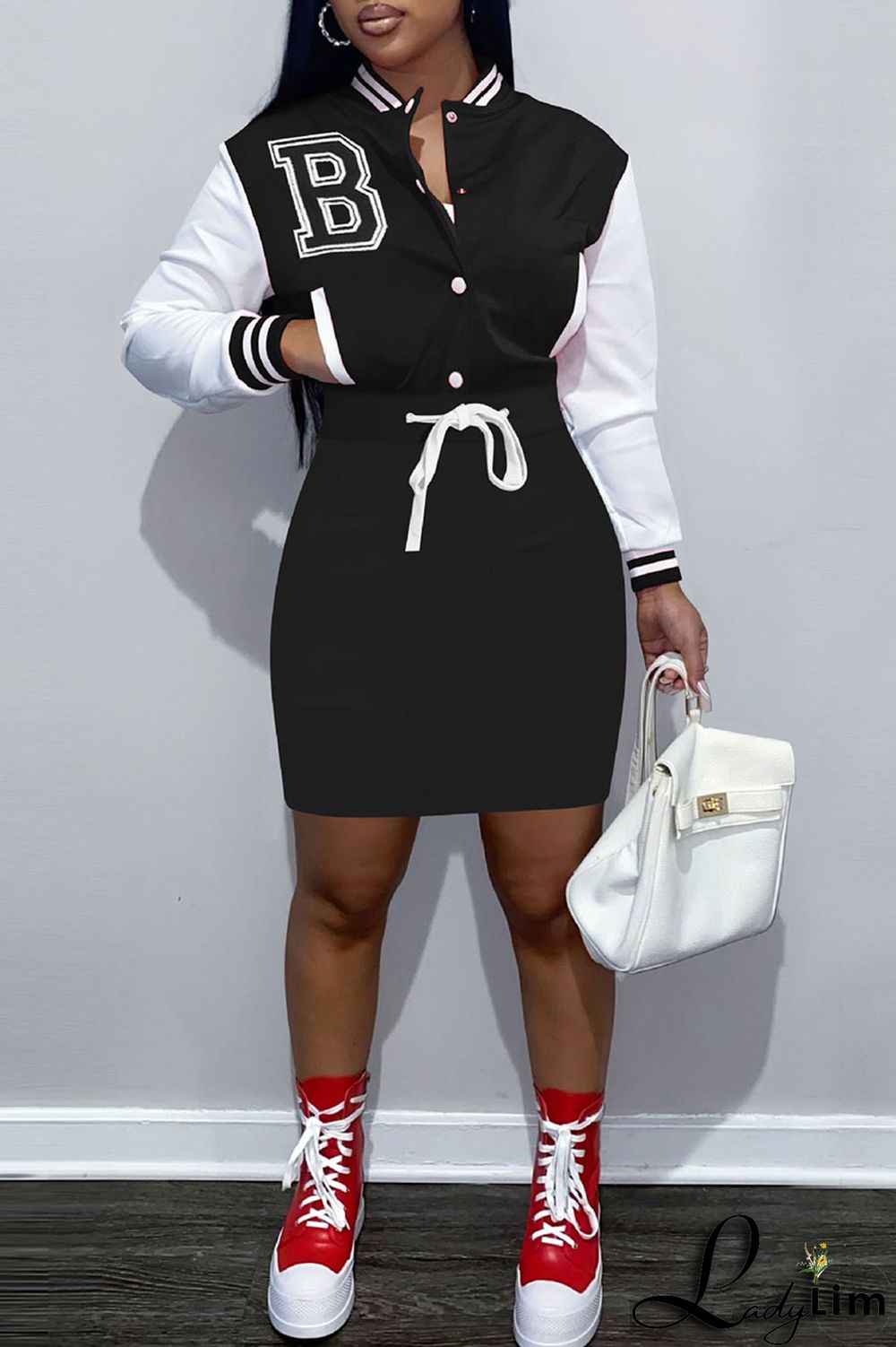 Red Casual Solid Embroidered Bandage Patchwork Buckle Dresses