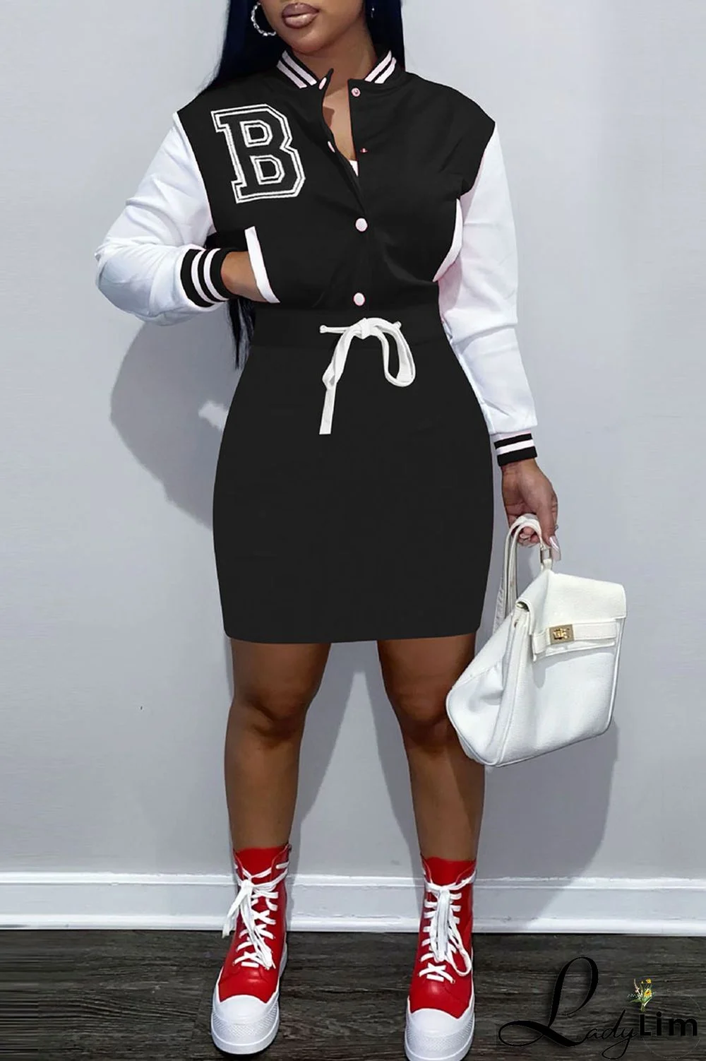 Red Casual Solid Embroidered Bandage Patchwork Buckle Dresses