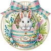 Easter Egg Bunny DIY 2D Flat Acrylic Double Sided Diamond Painting Hanging Pendant