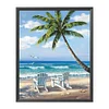 Beach - 11CT Stamped Cross Stitch - 36*46cm - Natural