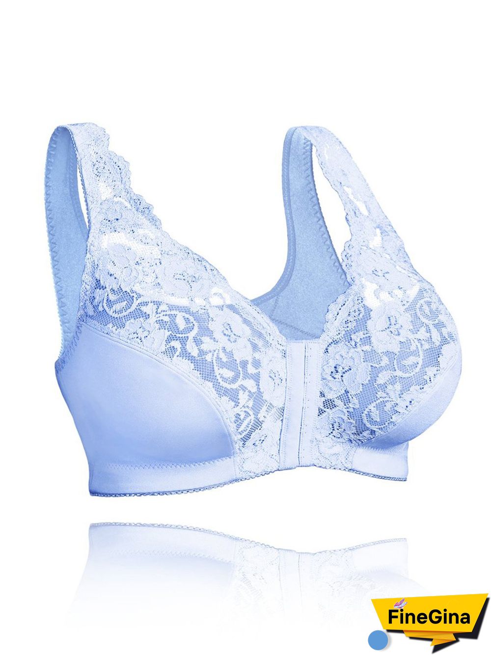 Sexy Lace Unwired Push Up Bra Plus Size
