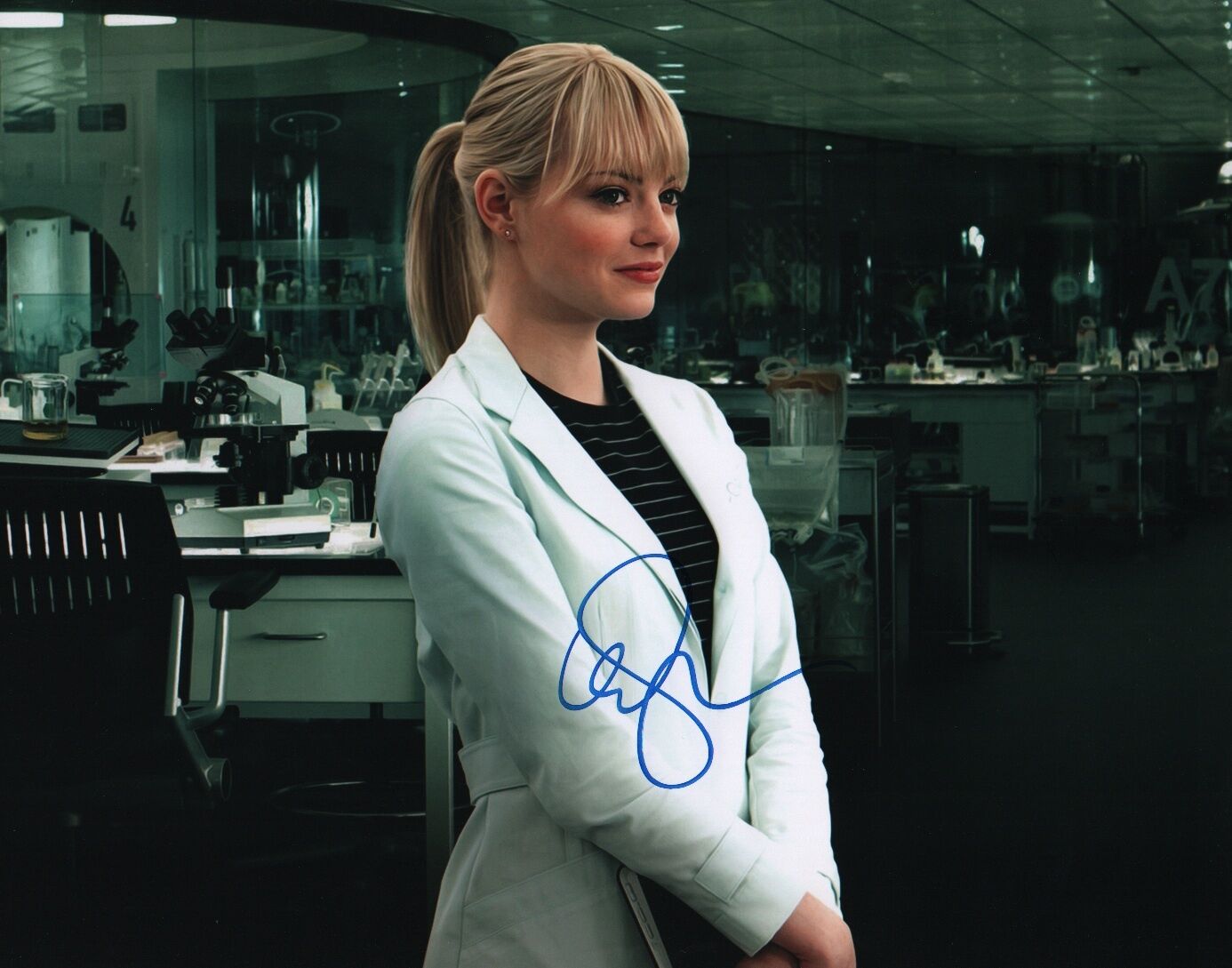 Emma Stone signed 11x14 Photo Poster painting