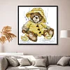 Teddy Bear-14CT Stamped Cross Stitch Kit(21*21cm)