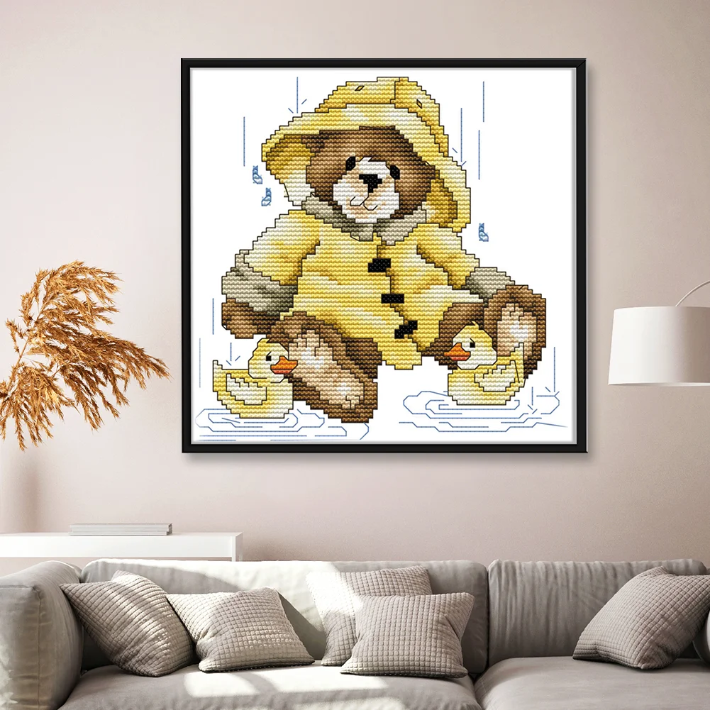 14ct Stamped Cross Stitch - Bear(21*21cm)
