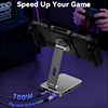 Adjustable Stand for Nintendo Switch 2/Steam Deck with Built-in 6-in-1 Hub