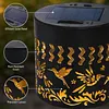 Solar Powered Outdoor Hummingbirds Wall Lamps Wall-Mounted Garden Lights