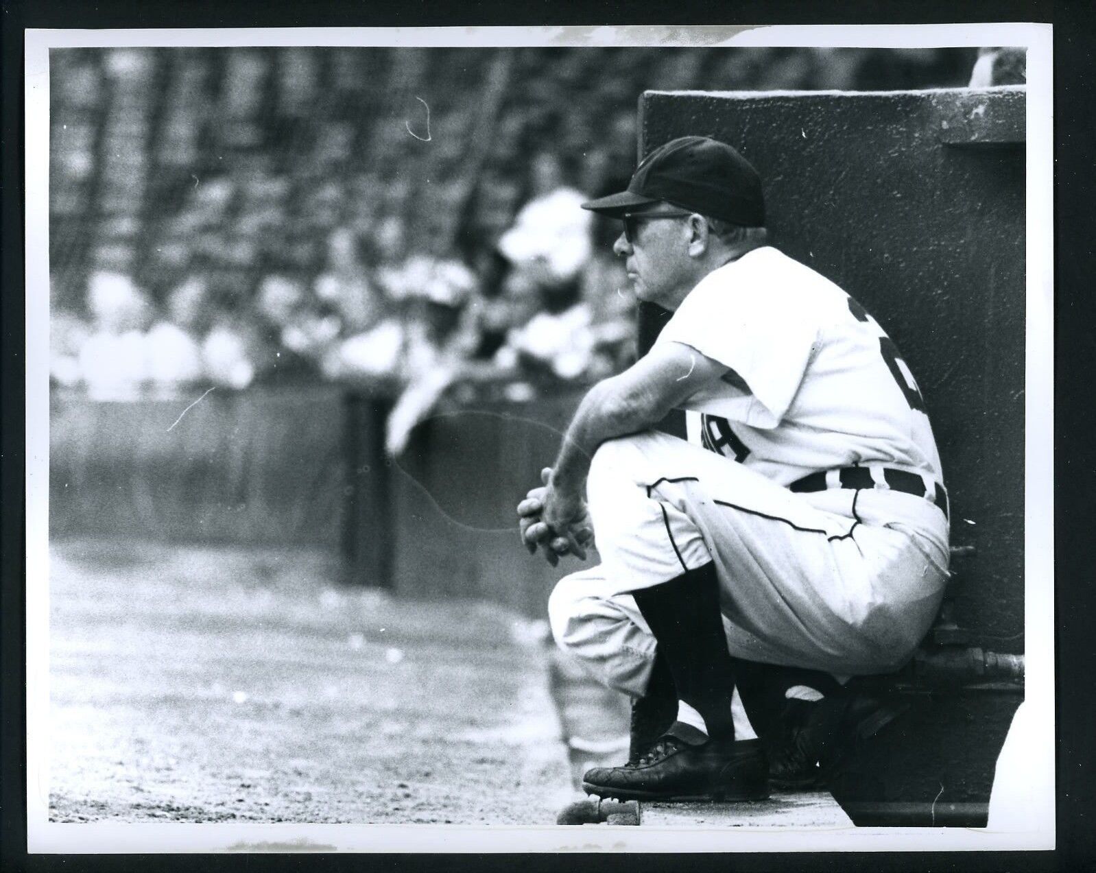 Jimmy Dykes 1959 Press Wire Photo Poster painting Detroit Tigers Manager