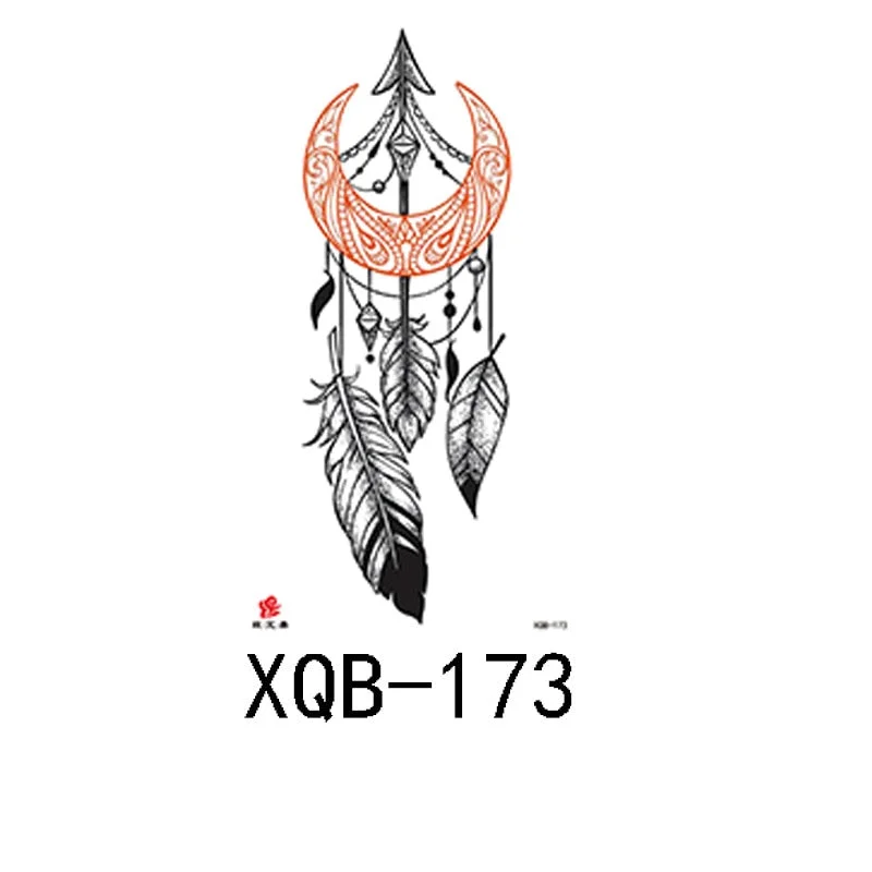 Small full arm waterproof tattoo stickers fierce wolf head animal arm lasting European and American tattoo stickers