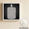 DIY Pearl Painting Candle for Home Wall Decor(25x25cm)