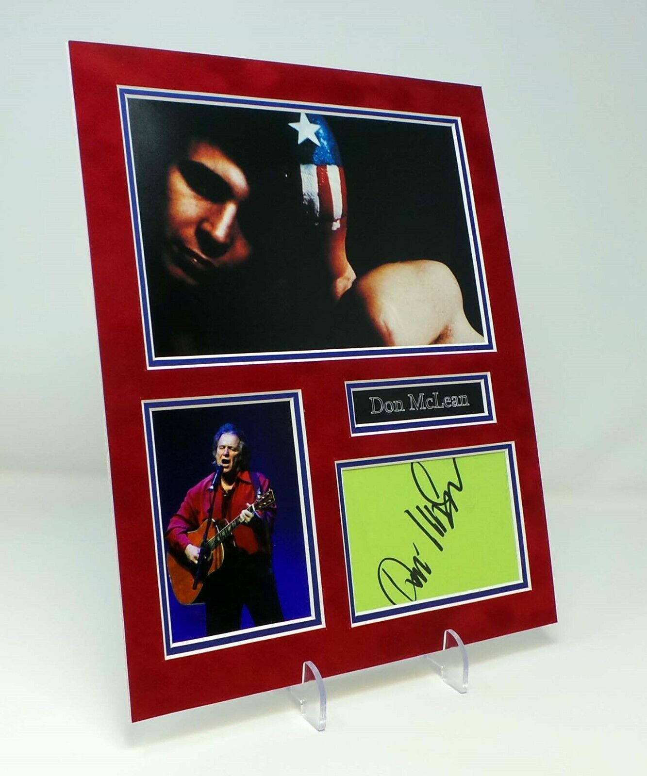 Don McLEAN Signed Mounted Photo Poster painting Display AFTAL COA American Pie Singer / Writer