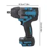 Cordless Impact Wrench Adjustable Torque Electric Impact Gun for Car Truck Mower