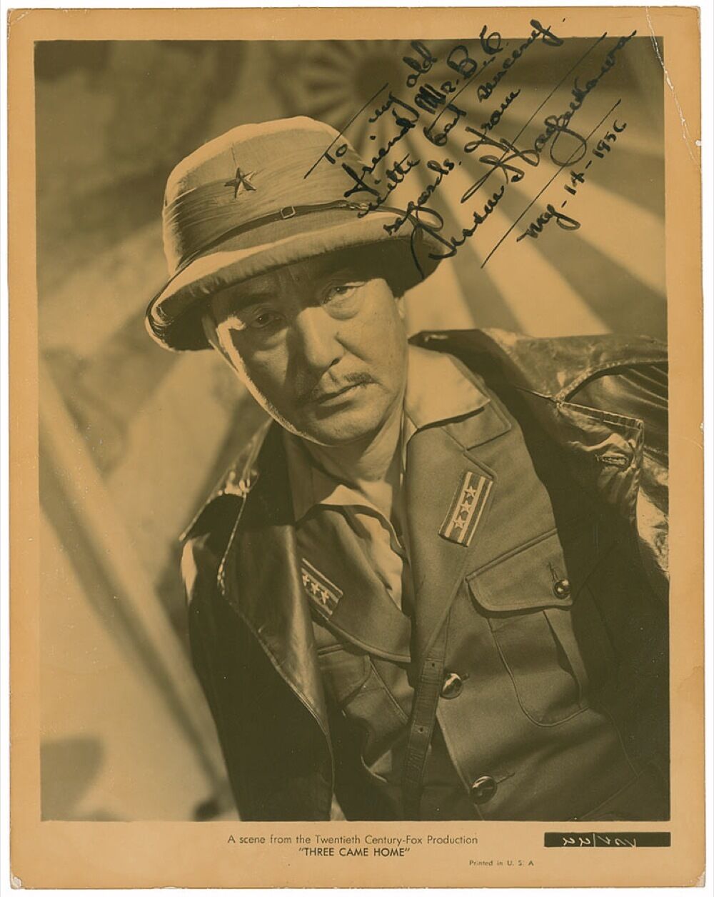 SESSUE HAYAKAWA Signed Photo Poster paintinggraph - Film Star Actor - preprint