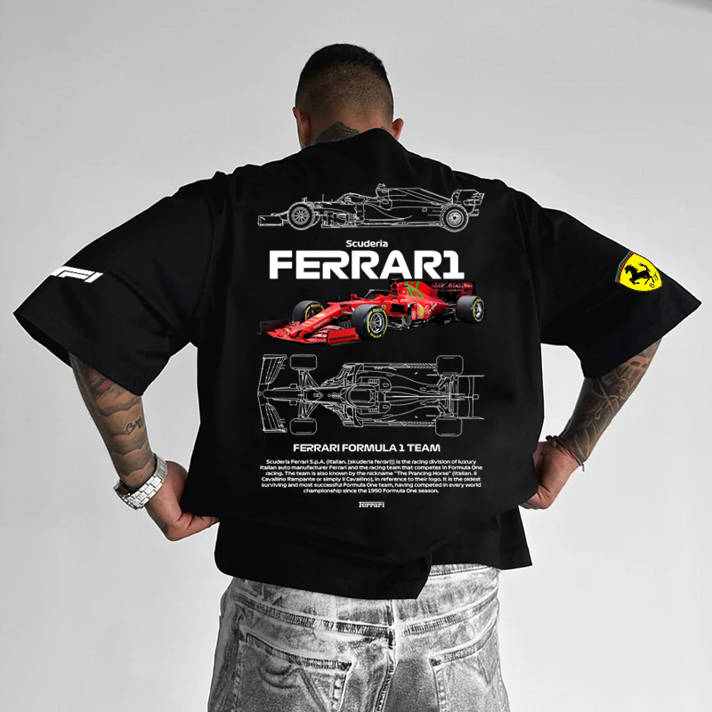  Formula 1 Racing Team Graphic T-Shirt for Motorsport Enthusiasts