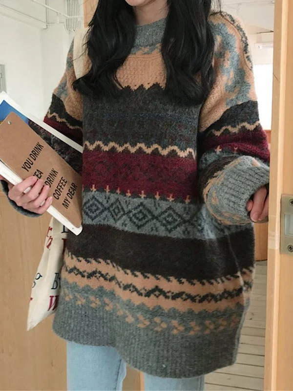 Vintage Irish-knit Pullover Cardigan Sweater / DarkAcademias /Darkacademias