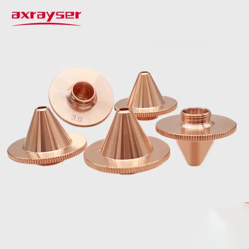 5-Pack Laser Cutting Nozzles – Storm/Boost/High-Power, D28 H15 M11, Caliber 1.2-10.0mm, For Raytools/Precitec/BOCI