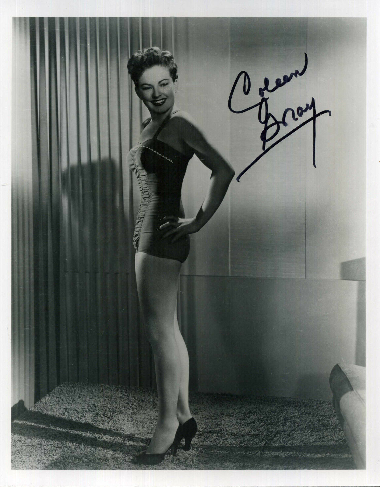 COLEEN GRAY Signed Photo Poster paintinggraph - Film Star Actress - preprint