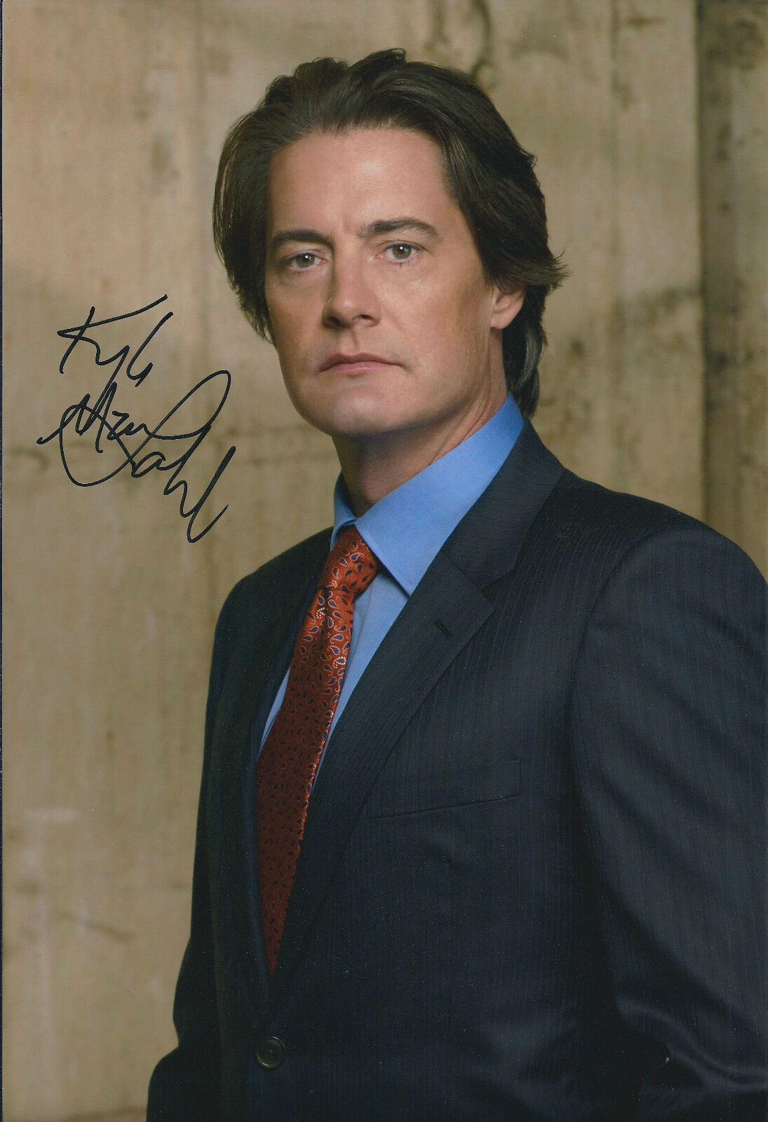 Kyle MACLACHLAN Signed Autograph 12x8 Photo Poster painting AFTAL COA Desperate Housewives RARE