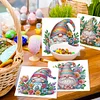 6pcs DIY Easter Diamond Painting Greeting Cards